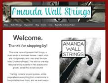 Tablet Screenshot of amandawallstrings.com